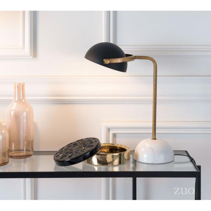 Zuo Irving Table Lamp Black