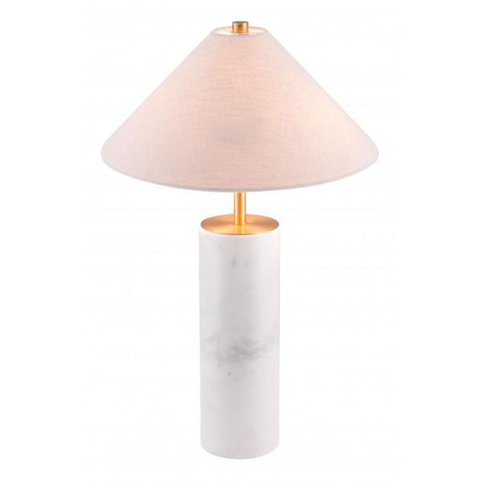 Zuo Ciara Table Lamp Beige & White