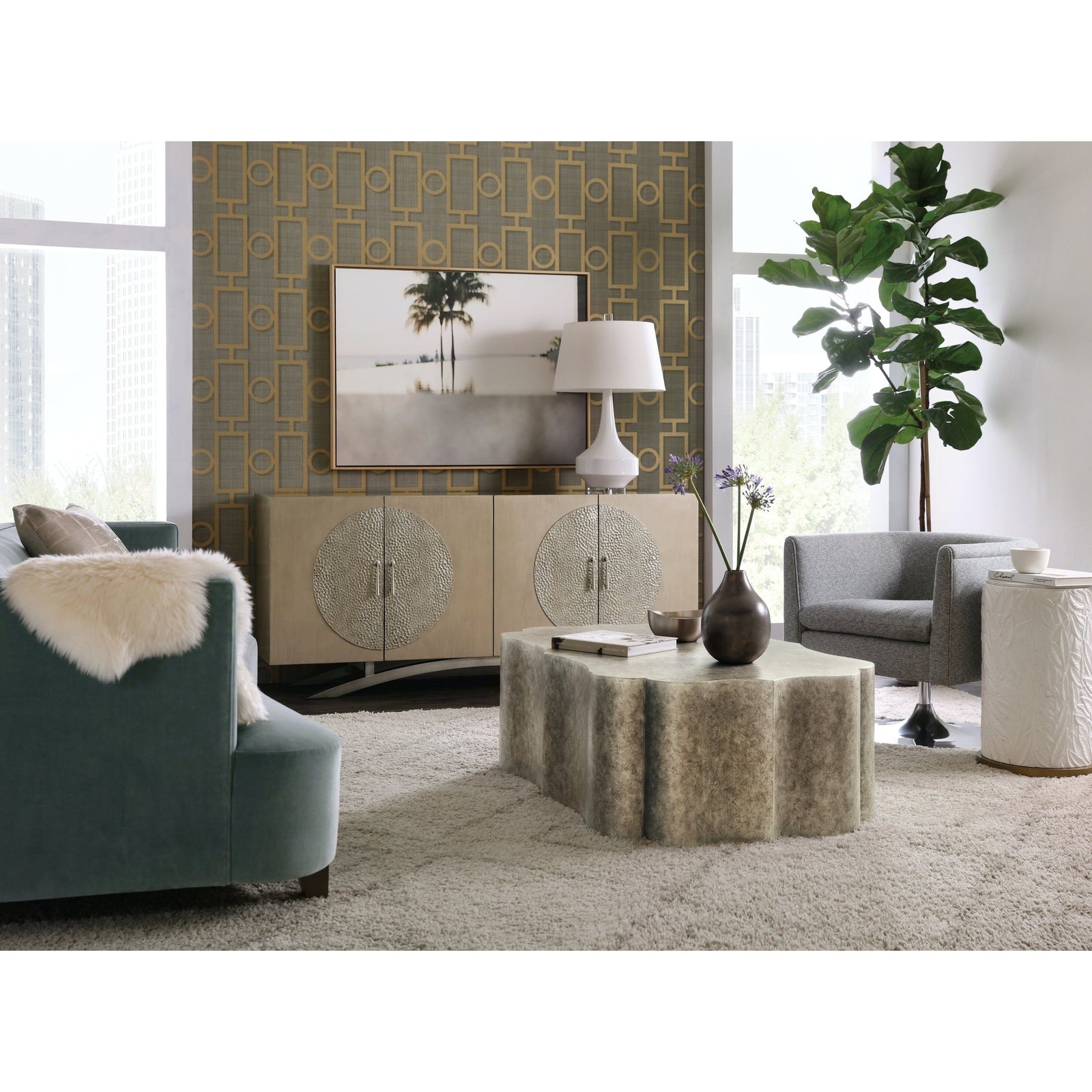 Hooker Furniture Serenity Bahari Round Cocktail Table