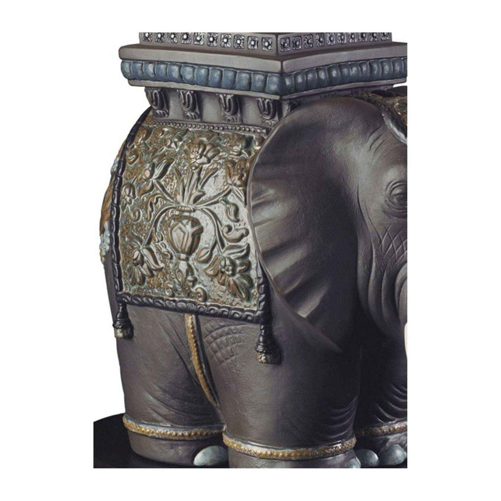 Lladro Siamese Elephant Table Lamp US