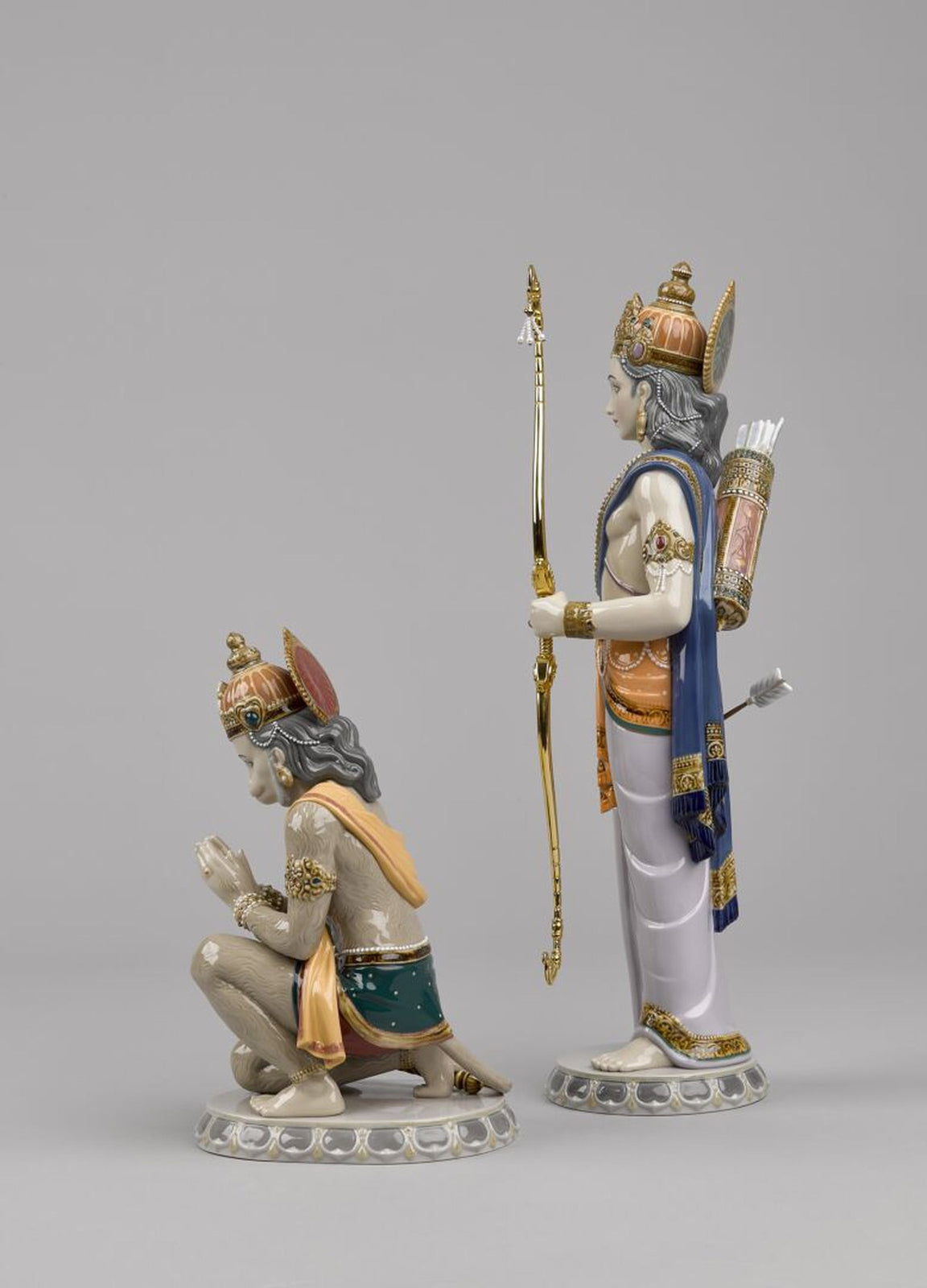 Lladro Lakshman and Hanuman Sculpture Limited Edition
