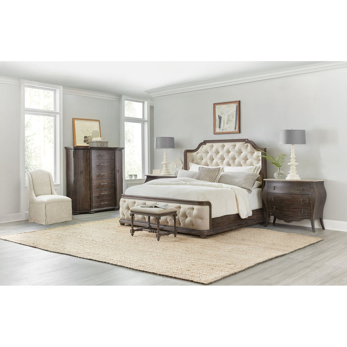 Hooker Furniture Traditions Upholstery Panel Bed