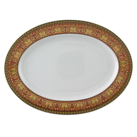 Versace Medusa Red Platter - 15.75 inch