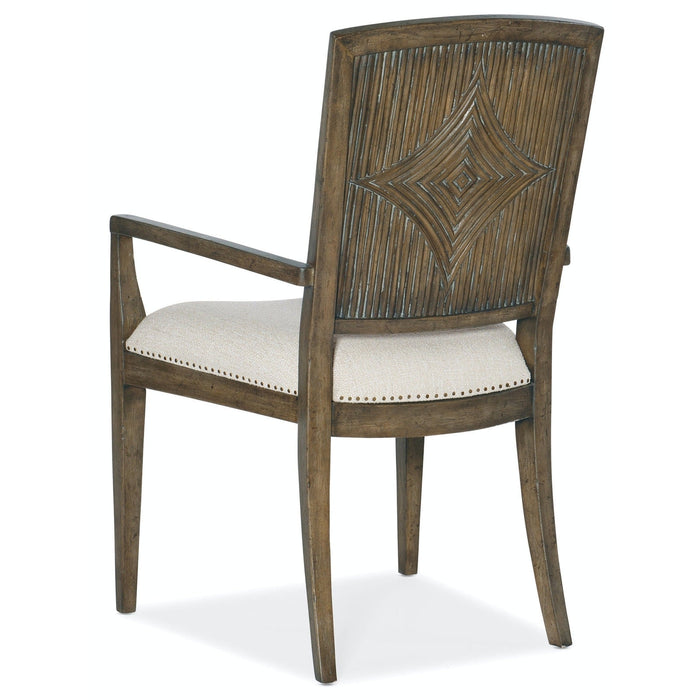 Hooker Furniture Sundance Carved Back Arm Chair