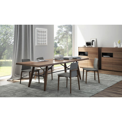 Huppe Connection Dining Table with Walnut Legs