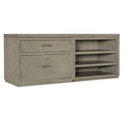 Hooker Furniture Linville Falls Credenza with Lateral File and Open Cabinet- 72"