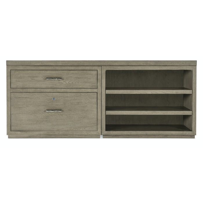 Hooker Furniture Linville Falls Credenza with Lateral File and Open Cabinet- 72"