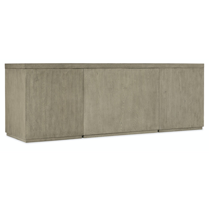 Hooker Furniture Linville Falls Credenza with 2 Small Files and Open Cabinet- 84"