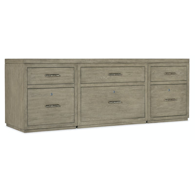 Hooker Furniture Linville Falls Credenza with 2 Small Files and Lateral File - 84"