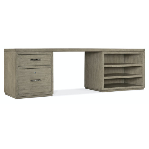 Hooker Furniture Linville Falls Desk with Small File and Open - 96"