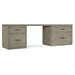 Hooker Furniture Linville Falls Desk with Small File and Lateral File - 96"
