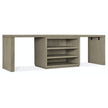 Hooker Furniture Linville Falls Desk with Open Cabinet and 2 Legs - 96