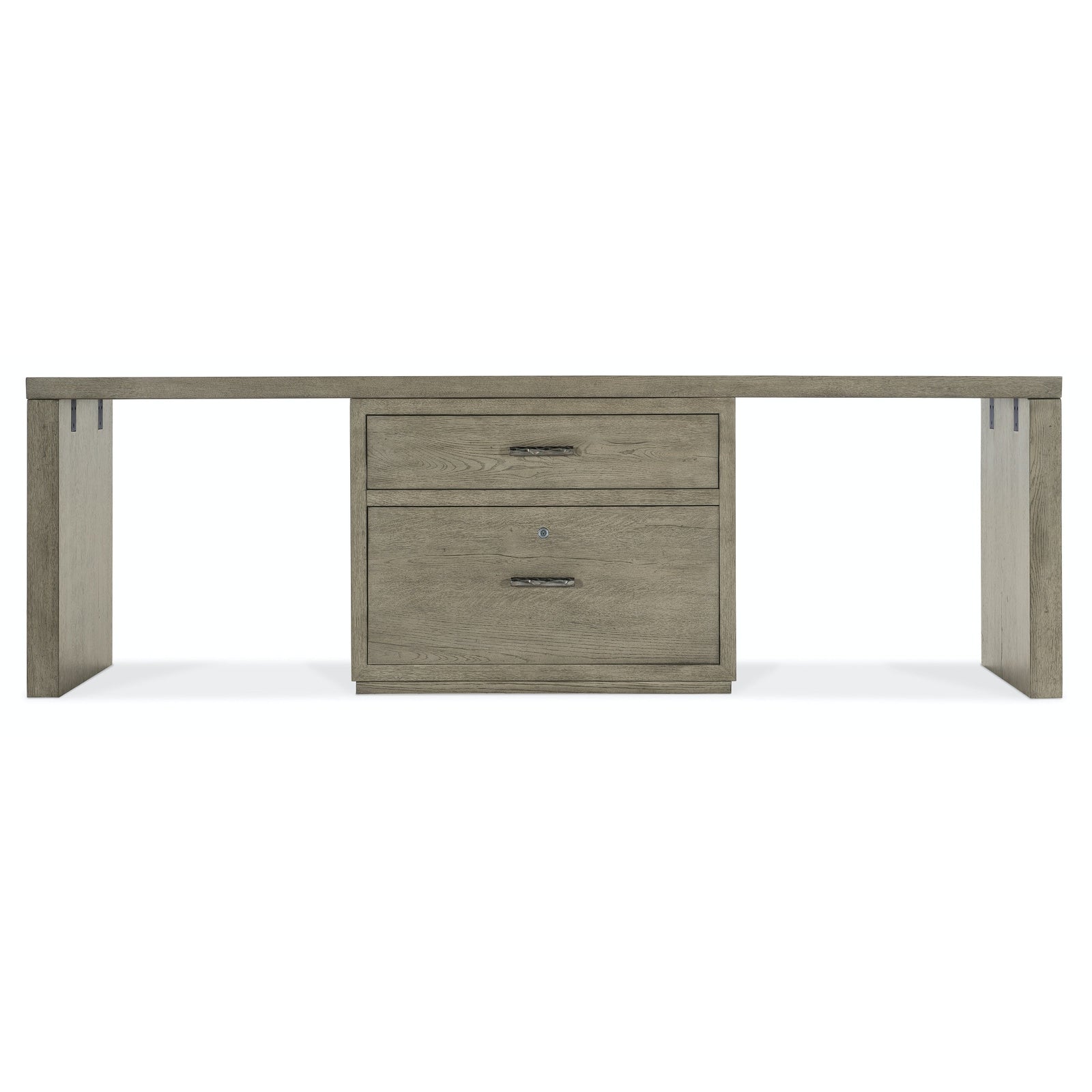 Hooker Furniture Linville Falls Desk with Lateral File and 2 Legs - 96
