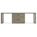 Hooker Furniture Linville Falls Desk with Lateral File and 2 Legs - 96"
