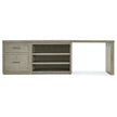 Hooker Furniture Linville Falls Desk with Small File, Open Cabinet and Leg - 96
