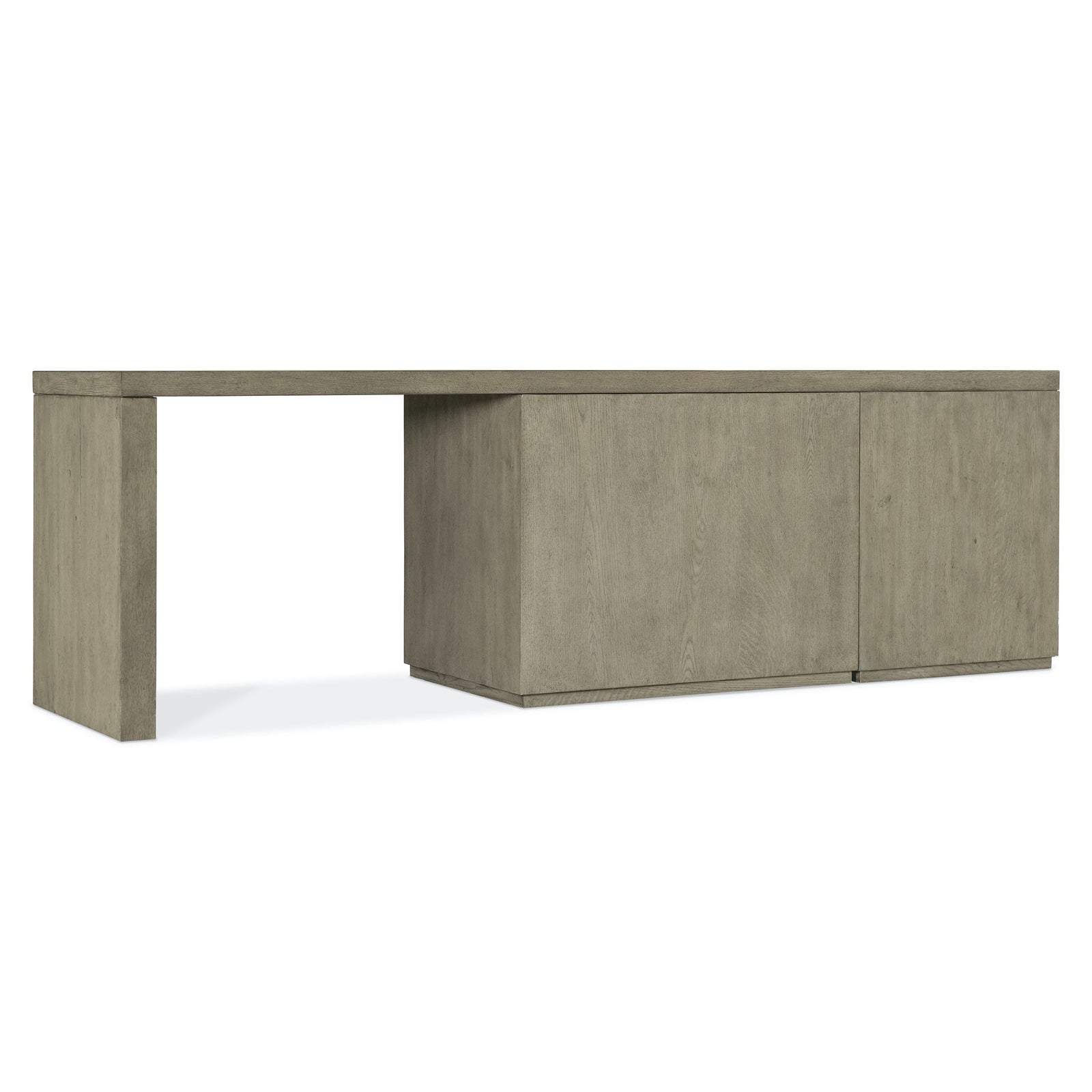 Hooker Furniture Linville Falls Desk with Small File, Open Cabinet and Leg - 96