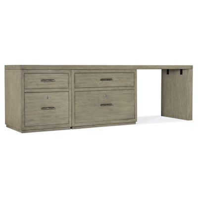 Hooker Furniture Linville Falls Desk with Small File, Lateral File and Leg - 96"