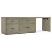 Hooker Furniture Linville Falls Desk with Small File, Lateral File and Leg - 96