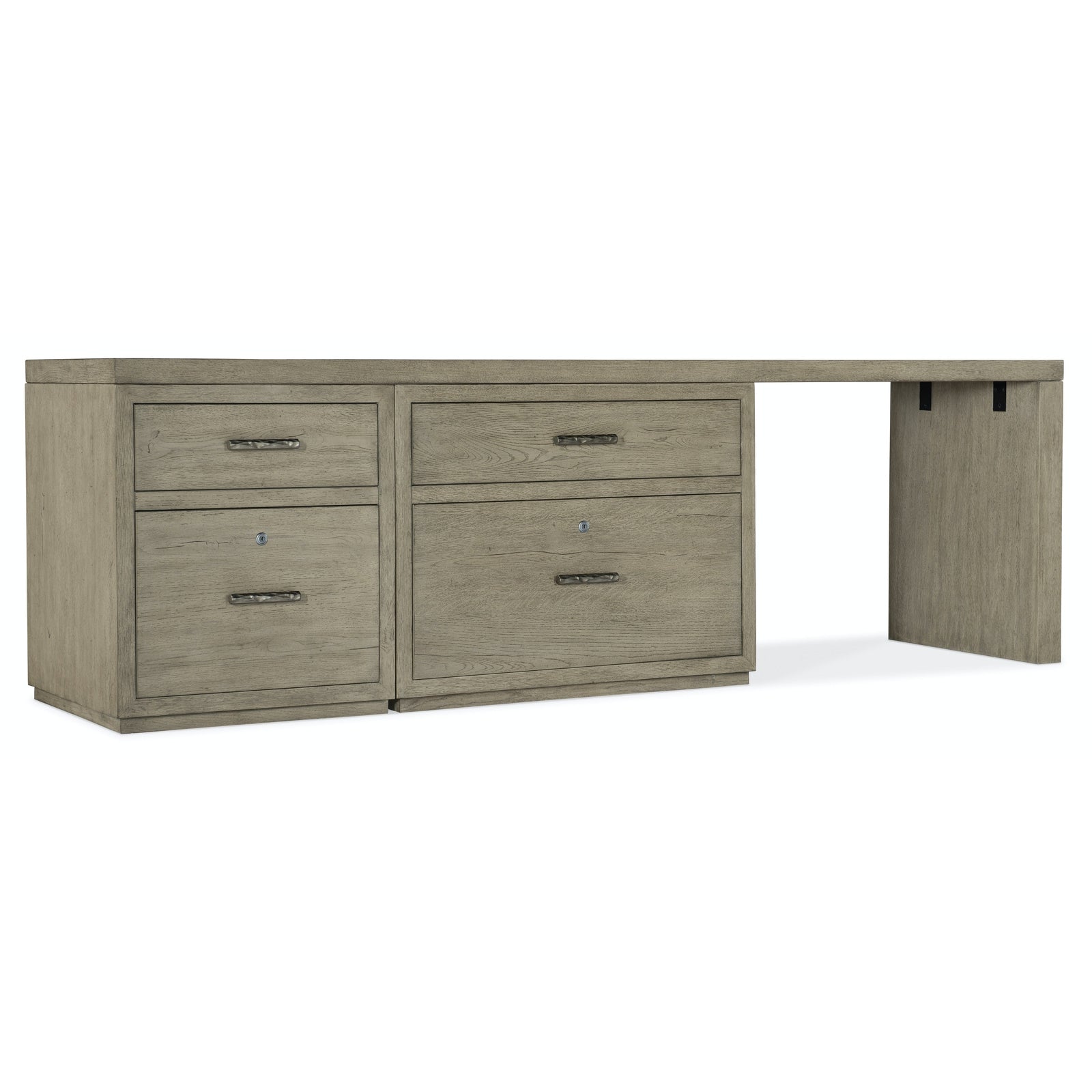 Hooker Furniture Linville Falls Desk with Small File, Lateral File and Leg - 96