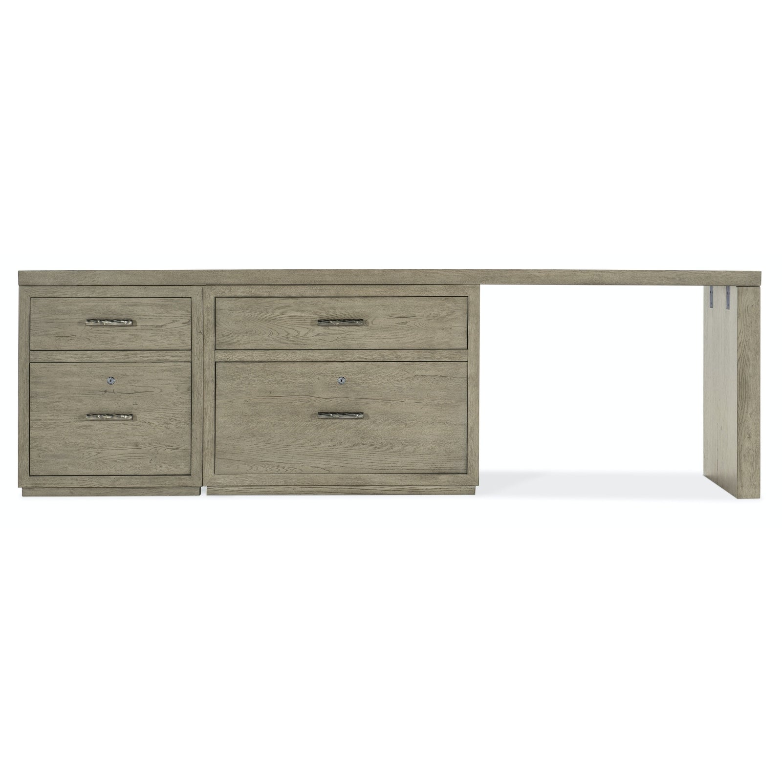 Hooker Furniture Linville Falls Desk with Small File, Lateral File and Leg - 96