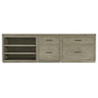 Hooker Furniture Linville Falls Credenza with Small File, Lateral File and Open Cabinet - 96
