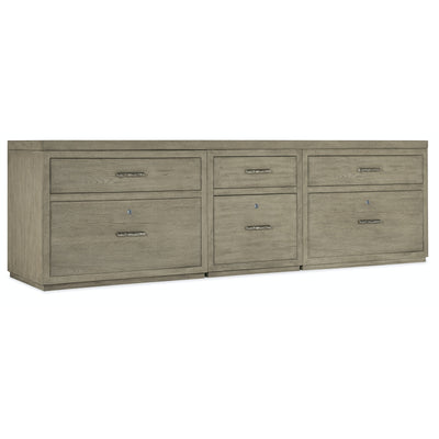 Hooker Furniture Linville Falls Credenza with Small File and 2 Lateral Files - 96"