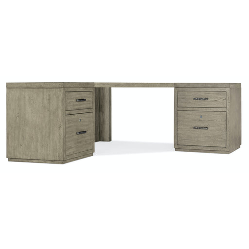Hooker Furniture Linville Falls Corner Combo Desk with 2 Small Files