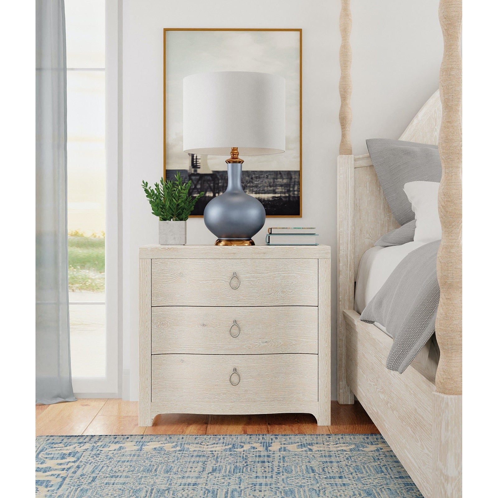 Hooker Furniture Serenity Antigua Three Drawer Nightstand