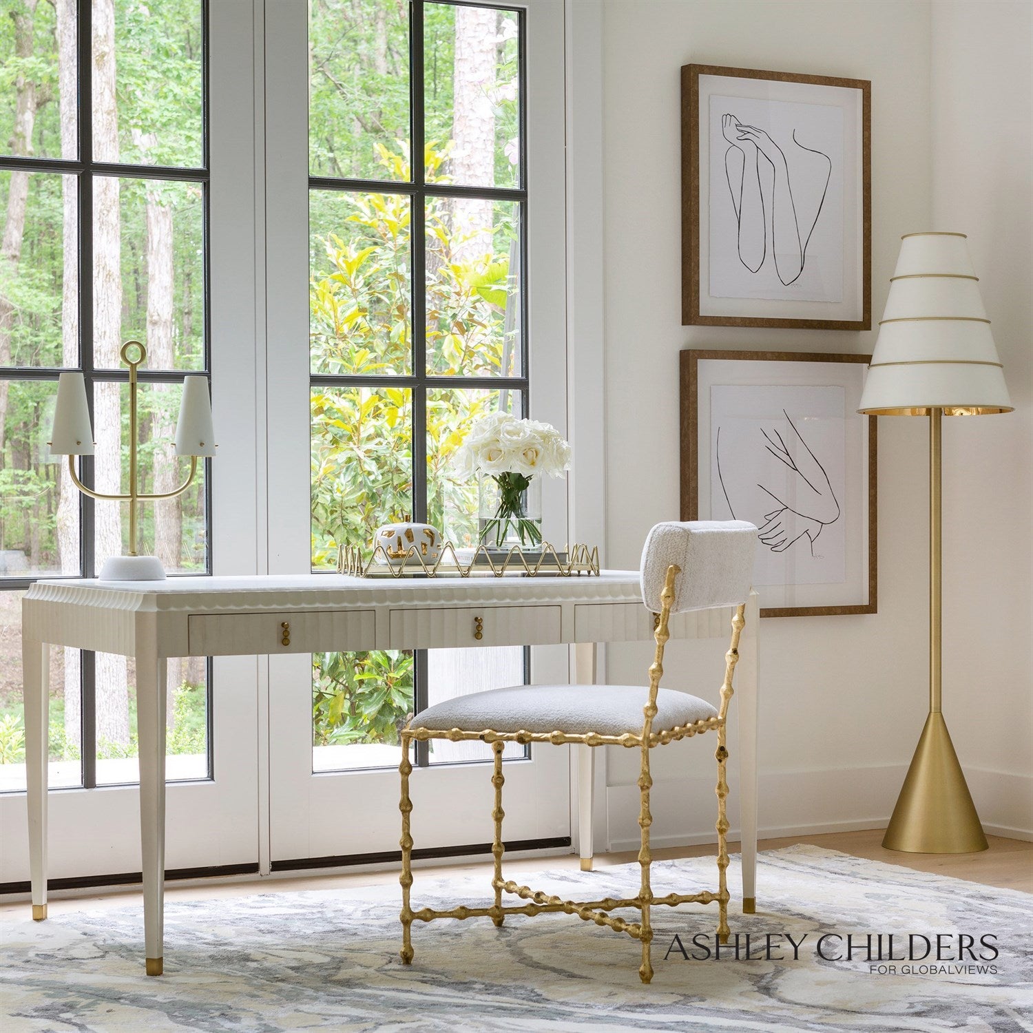 Global Views Ric Rac Tray by Ashley Childers