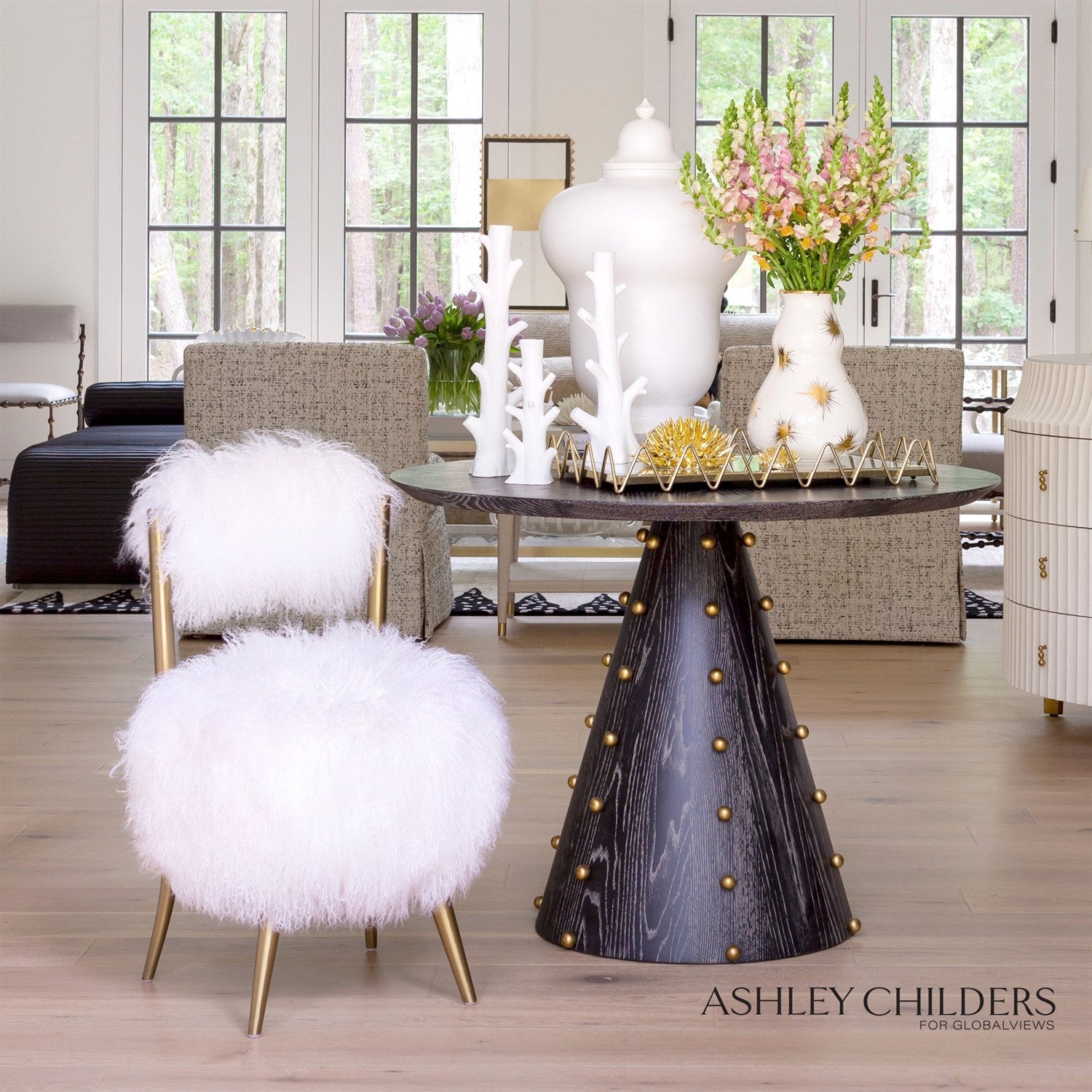 Global Views Ric Rac Tray by Ashley Childers