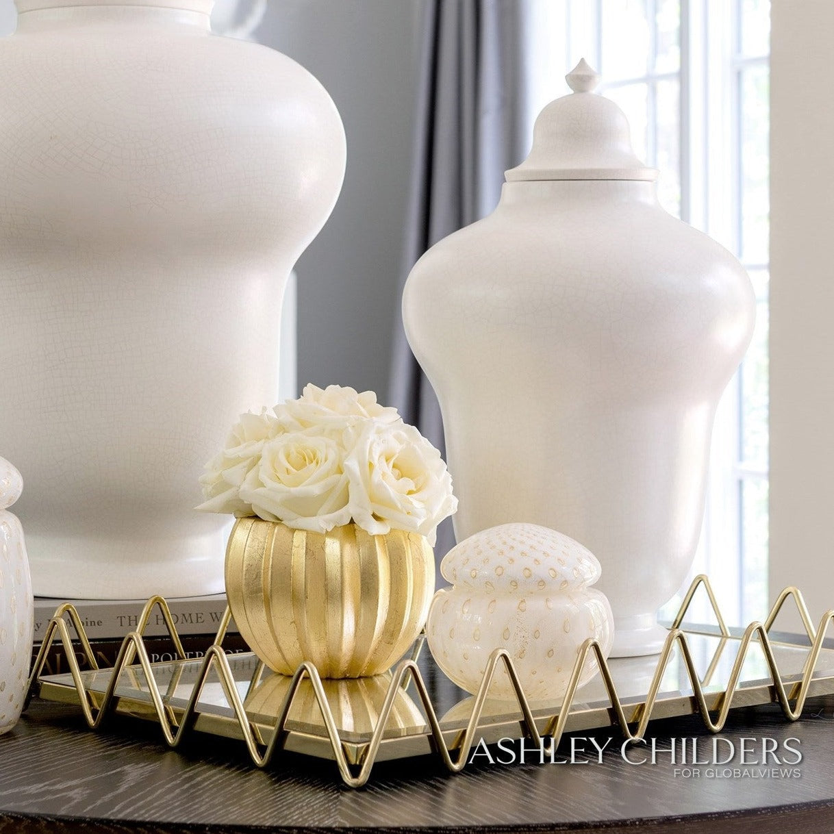 Global Views Ric Rac Tray by Ashley Childers