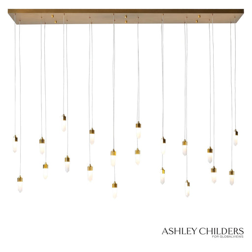 Global Views Leo Chandelier 20 Drop Rectangle 125" Drop by Ashley Childers