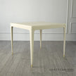 Global Views Tiburtina Game Table in Mist Leather by Ashley Childers
