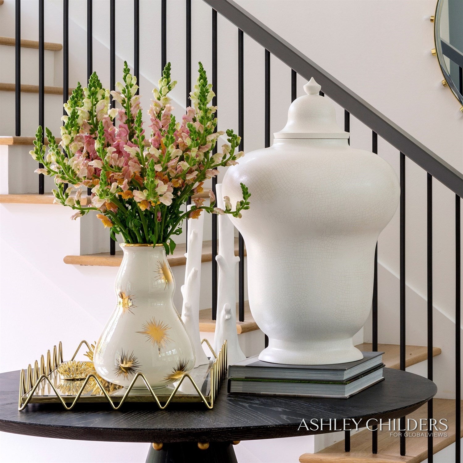 Global Views Ric Rac Tray by Ashley Childers