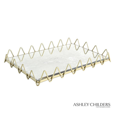 Global Views Ric Rac Tray by Ashley Childers