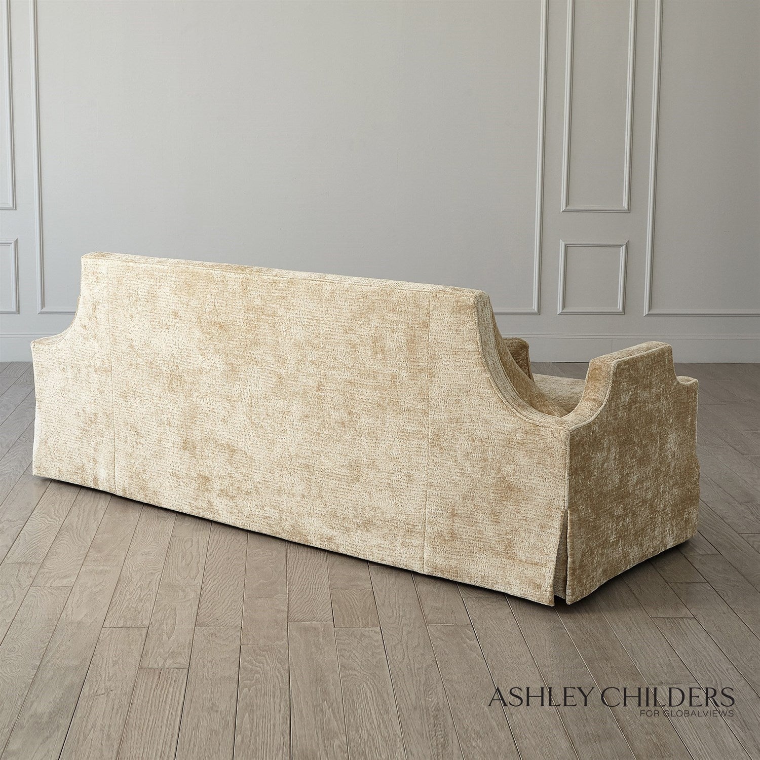 Global Views Diana Skirted Sofa by Ashley Childers