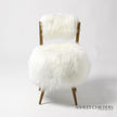 Global Views Hailey Chair-Mongolian Lamb by Ashley Childers