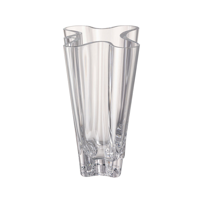 Rosenthal Flux Clear Crystal Vase - 10 1/4 Inch
