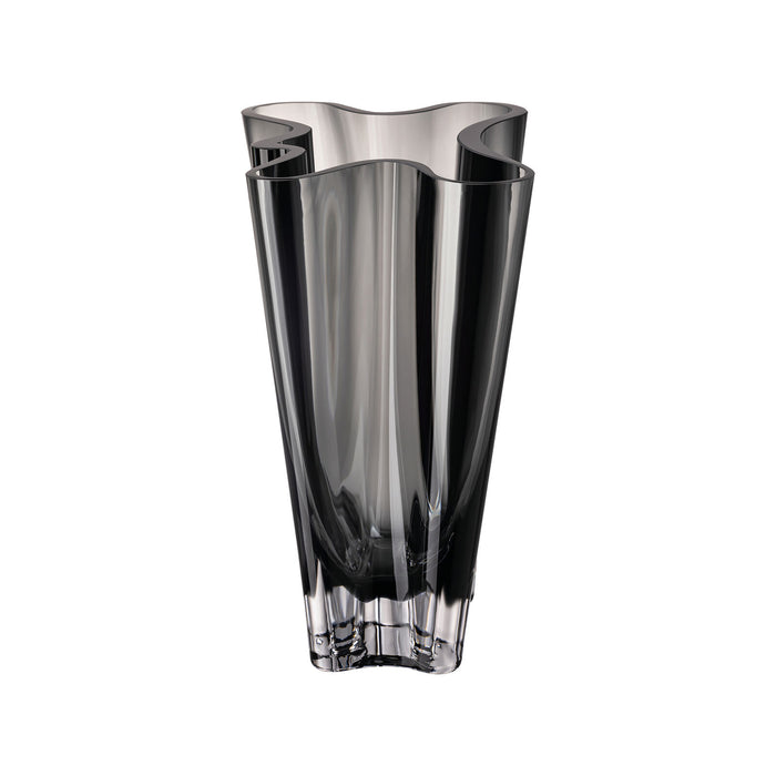 Rosenthal Flux Gray Crystal Vase - 10 1/4 Inch