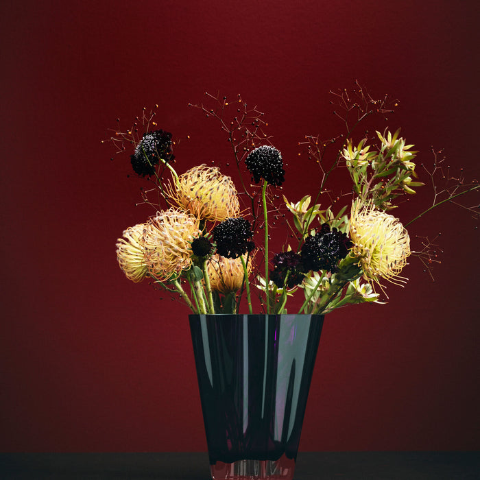 Rosenthal Flux Berry Crystal Vase - 10 1/4 Inch