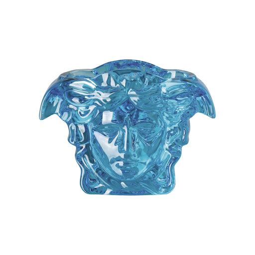 Versace Medusa Grande Vase Crystal Blue