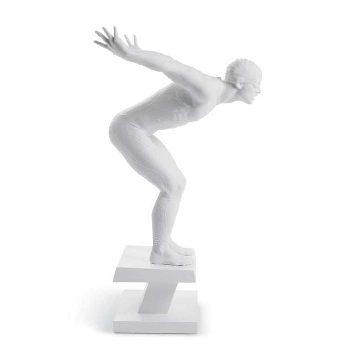 Lladro Swimmer Man Figurine