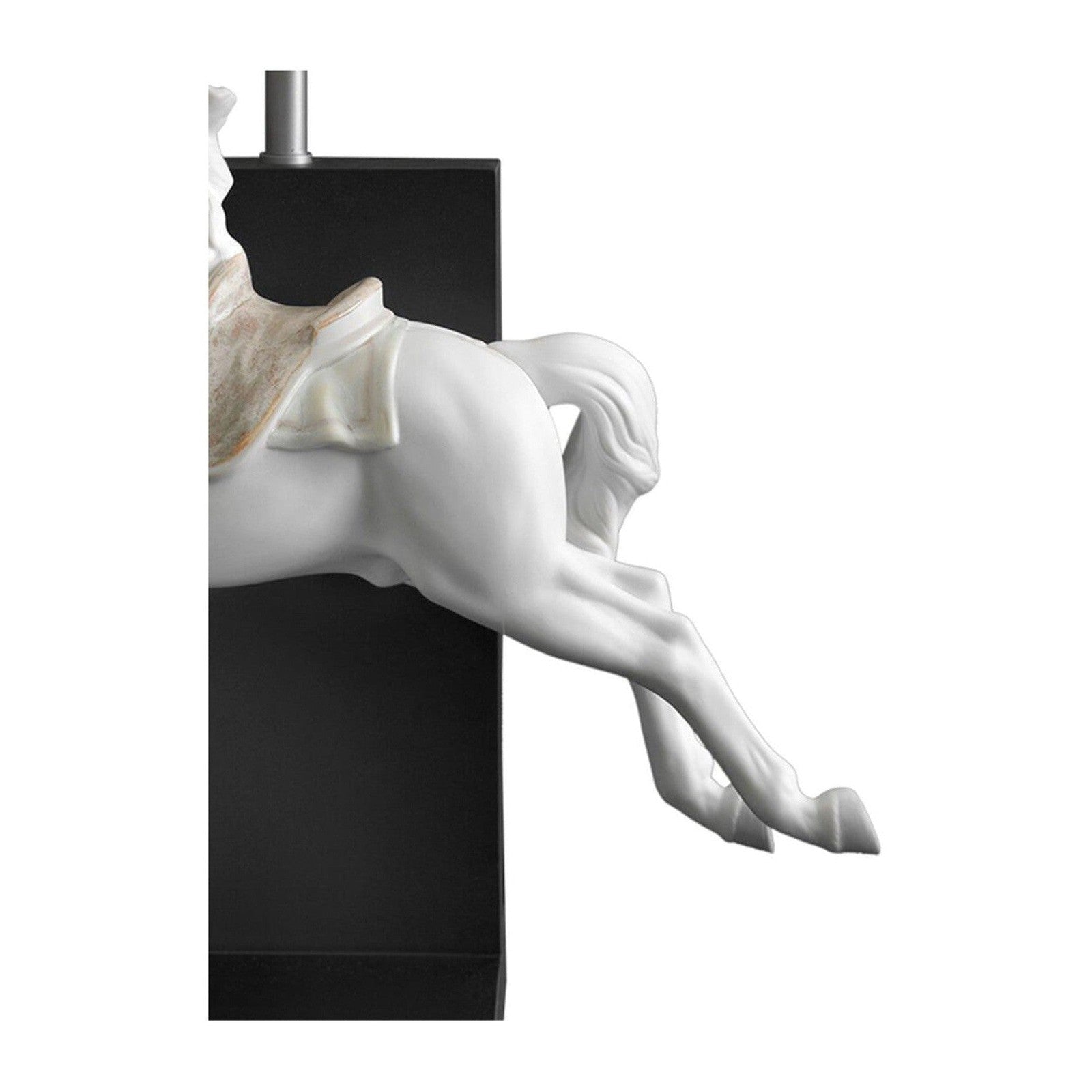 Lladro Horse on Pirouette Table Lamp US