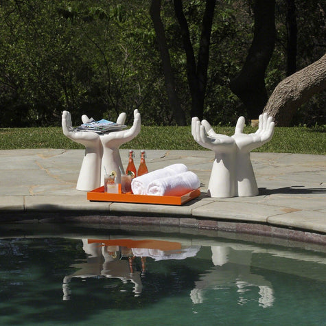 Global Views Hands Stool