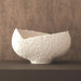 Global Views Asymmetrical Stipple Bowl-Matte White