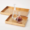 Global Views Luxe Gold Leaf Rectangle Tray