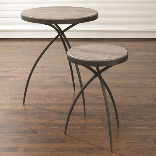 Global Views Tripod Table with Grey Marble Top