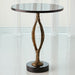 Global Views Pod Accent Table Antique Gold