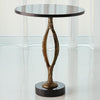 Global Views Pod Accent Table Antique Gold