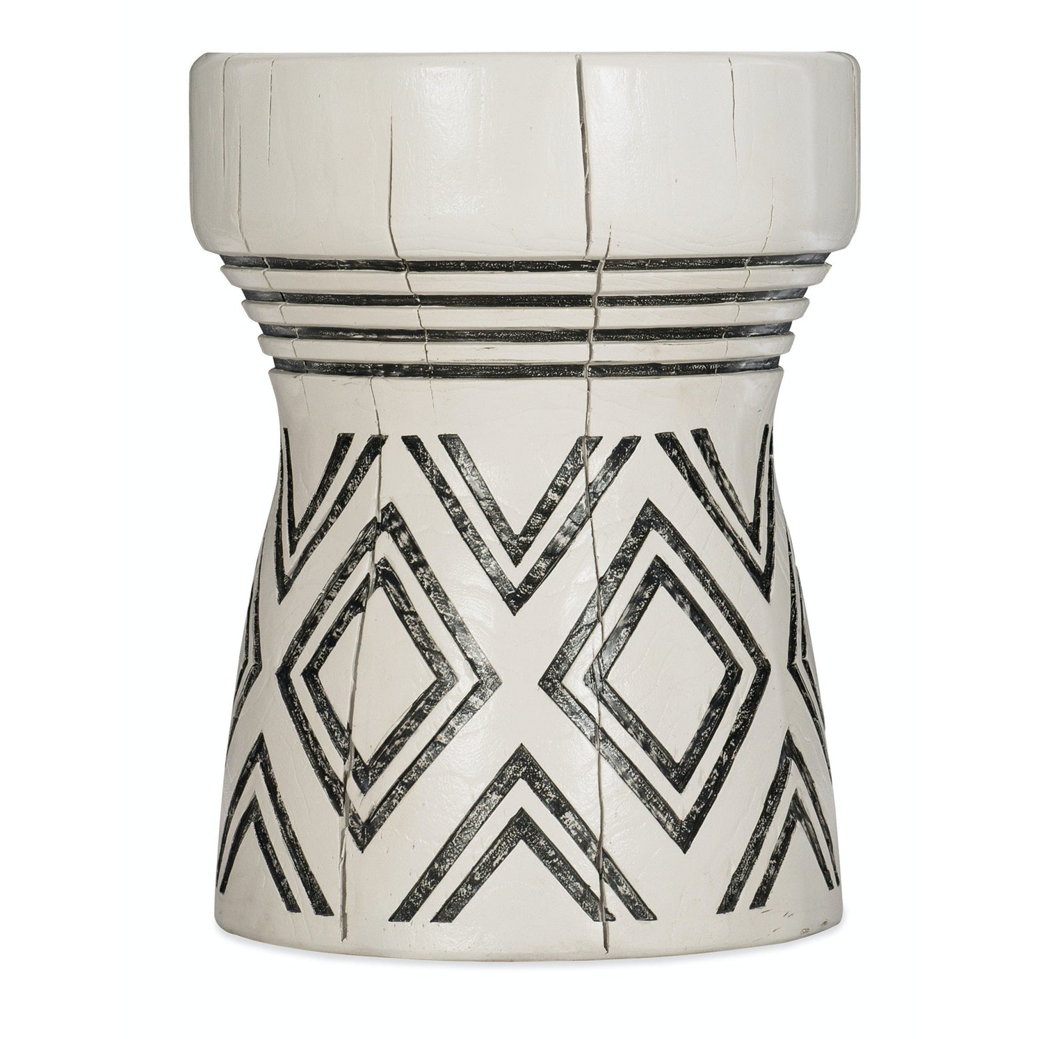 Hooker Furniture Commerce & Market Carved Stump Side Table